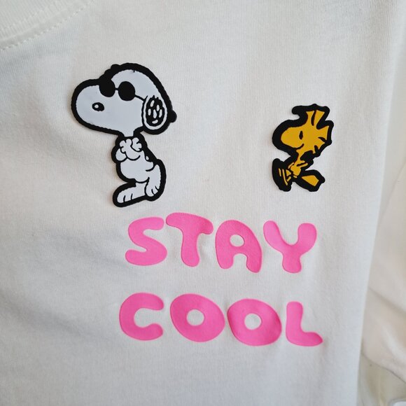 Charlie Brown, Snoopy & Peanuts T-Shirt With Silicone Patches Size: Small - Picture 5 of 8